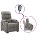 Fauteuil de massage inclinable Gris clair Tissu - Photo n°1