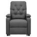 Fauteuil de massage inclinable Gris clair Tissu - Photo n°3