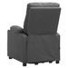 Fauteuil de massage inclinable Gris clair Tissu - Photo n°5