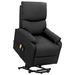 Fauteuil de massage inclinable Gris foncé Tissu - Photo n°1
