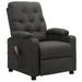 Fauteuil de massage inclinable Gris foncé Tissu 22 - Photo n°1