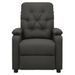 Fauteuil de massage inclinable Gris foncé Tissu 22 - Photo n°3