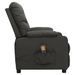 Fauteuil de massage inclinable Gris foncé Tissu 22 - Photo n°4