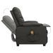 Fauteuil de massage inclinable Gris foncé Tissu 22 - Photo n°5