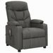 Fauteuil de massage inclinable Gris foncé Tissu 23 - Photo n°1