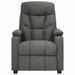 Fauteuil de massage inclinable Gris foncé Tissu 23 - Photo n°4