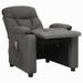 Fauteuil de massage inclinable Gris foncé Tissu 23 - Photo n°6