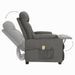 Fauteuil de massage inclinable Gris foncé Tissu 23 - Photo n°7