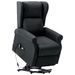 Fauteuil de massage inclinable Gris foncé Tissu 10 - Photo n°1