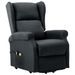 Fauteuil de massage inclinable Gris foncé Tissu 10 - Photo n°3