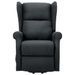 Fauteuil de massage inclinable Gris foncé Tissu 10 - Photo n°4