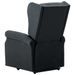 Fauteuil de massage inclinable Gris foncé Tissu 10 - Photo n°6