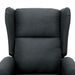 Fauteuil de massage inclinable Gris foncé Tissu 10 - Photo n°7