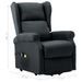 Fauteuil de massage inclinable Gris foncé Tissu 10 - Photo n°9