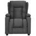 Fauteuil de massage inclinable Gris foncé Tissu 6 - Photo n°2