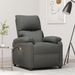 Fauteuil de massage inclinable Gris foncé Tissu 8 - Photo n°1