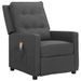 Fauteuil de massage inclinable Gris foncé Tissu 5 - Photo n°1