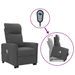 Fauteuil de massage inclinable Gris foncé Tissu - Photo n°1
