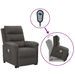 Fauteuil de massage inclinable Gris foncé Tissu - Photo n°1