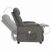 Fauteuil de massage inclinable Gris foncé Tissu - Photo n°5