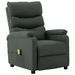 Fauteuil de massage inclinable Gris Similicuir - Photo n°1