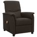 Fauteuil de massage inclinable Marron foncé Tissu 13 - Photo n°1