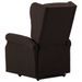 Fauteuil de massage inclinable Marron foncé Tissu 5 - Photo n°6