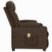 Fauteuil de massage inclinable Marron foncé Tissu 17 - Photo n°5