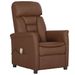 Fauteuil de massage inclinable Marron Similicuir 10 - Photo n°1