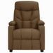 Fauteuil de massage inclinable Marron Tissu 22 - Photo n°4