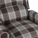 Fauteuil de massage inclinable Marron Tissu 12 - Photo n°6