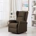 Fauteuil de massage inclinable Marron Tissu 8 - Photo n°2