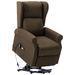 Fauteuil de massage inclinable Marron Tissu 8 - Photo n°1