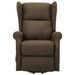 Fauteuil de massage inclinable Marron Tissu 8 - Photo n°4