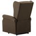 Fauteuil de massage inclinable Marron Tissu 8 - Photo n°6