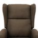 Fauteuil de massage inclinable Marron Tissu 8 - Photo n°7