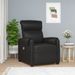 Fauteuil de massage inclinable Noir Similicuir - Photo n°1