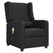 Fauteuil de massage inclinable Noir Tissu 5 - Photo n°1