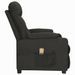 Fauteuil de massage inclinable Noir Tissu 19 - Photo n°5