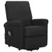 Fauteuil de massage inclinable Noir Tissu 2 - Photo n°3