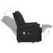 Fauteuil de massage inclinable Noir Tissu 2 - Photo n°8