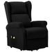 Fauteuil de massage inclinable Noir Tissu 10 - Photo n°3