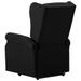 Fauteuil de massage inclinable Noir Tissu 10 - Photo n°6