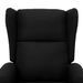 Fauteuil de massage inclinable Noir Tissu 10 - Photo n°7