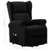 Fauteuil de massage inclinable Noir Tissu 10 - Photo n°9