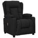 Fauteuil de massage inclinable Noir Tissu 6 - Photo n°1