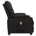 Fauteuil de massage inclinable Noir Tissu 18 - Photo n°4