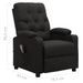 Fauteuil de massage inclinable Noir Tissu 18 - Photo n°8