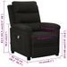 Fauteuil de massage inclinable Noir Tissu 7 - Photo n°11