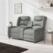 Fauteuil de massage inclinable porte-gobelet 2places Gris clair 2 - Photo n°1
